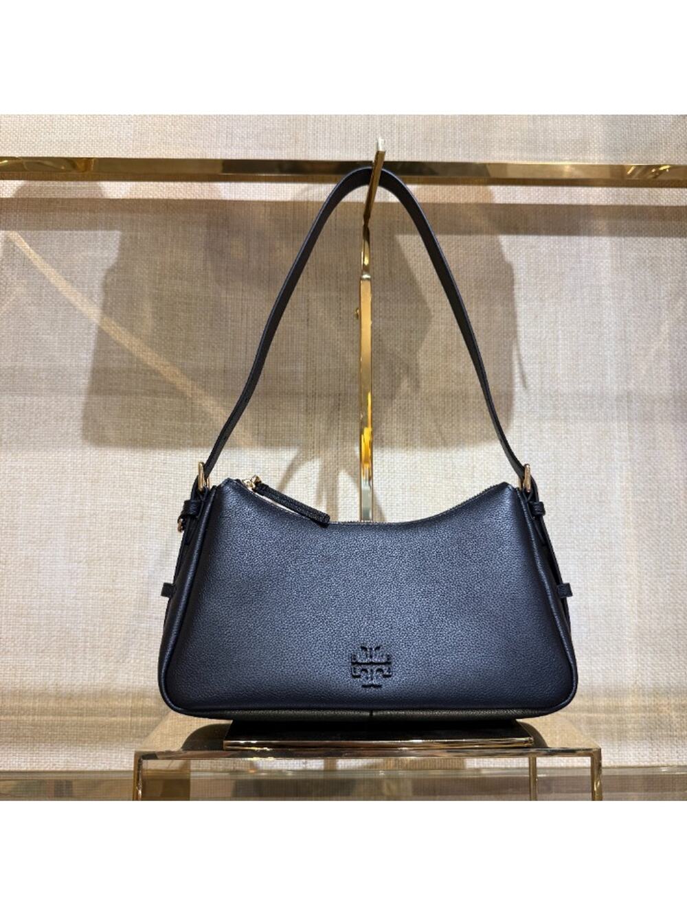 Tory Burch Thea Small Zip Top Shoulder Bag 177322 Black $400